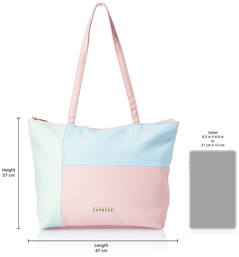 Caprese womens MARISHA T Large PINK Tote Bag - Image 3