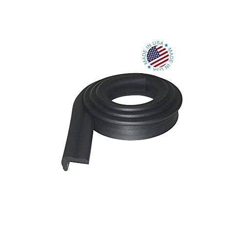 KidKusion Jumbo Edge Cushion | 6Ft | Black | Made in USA | Child Safety Edge Guard, Babyproof Furniture Bumper - Image 4