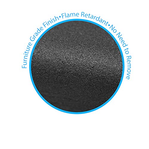 KidKusion Jumbo Edge Cushion | 6Ft | Black | Made in USA | Child Safety Edge Guard, Babyproof Furniture Bumper - Image 5