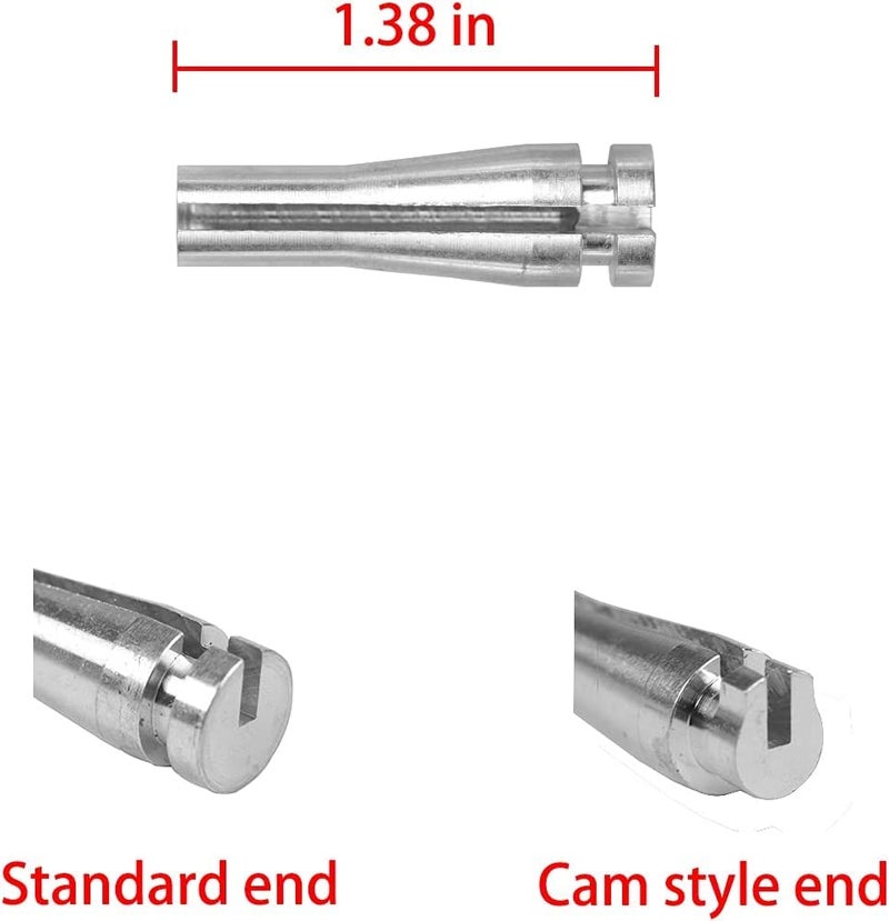 YMHHefy 8 ENDS Door Latch Cable Repair Kit Compatible with Ford F-150, F-250, F-350, E-series, Ranger, Expedition, Excursion, Navigator (Four Cables - 6 Standard 2 Locking Cam) Aluminum - Image 2