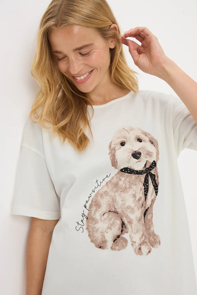 Matalan Cream Dog Nightie