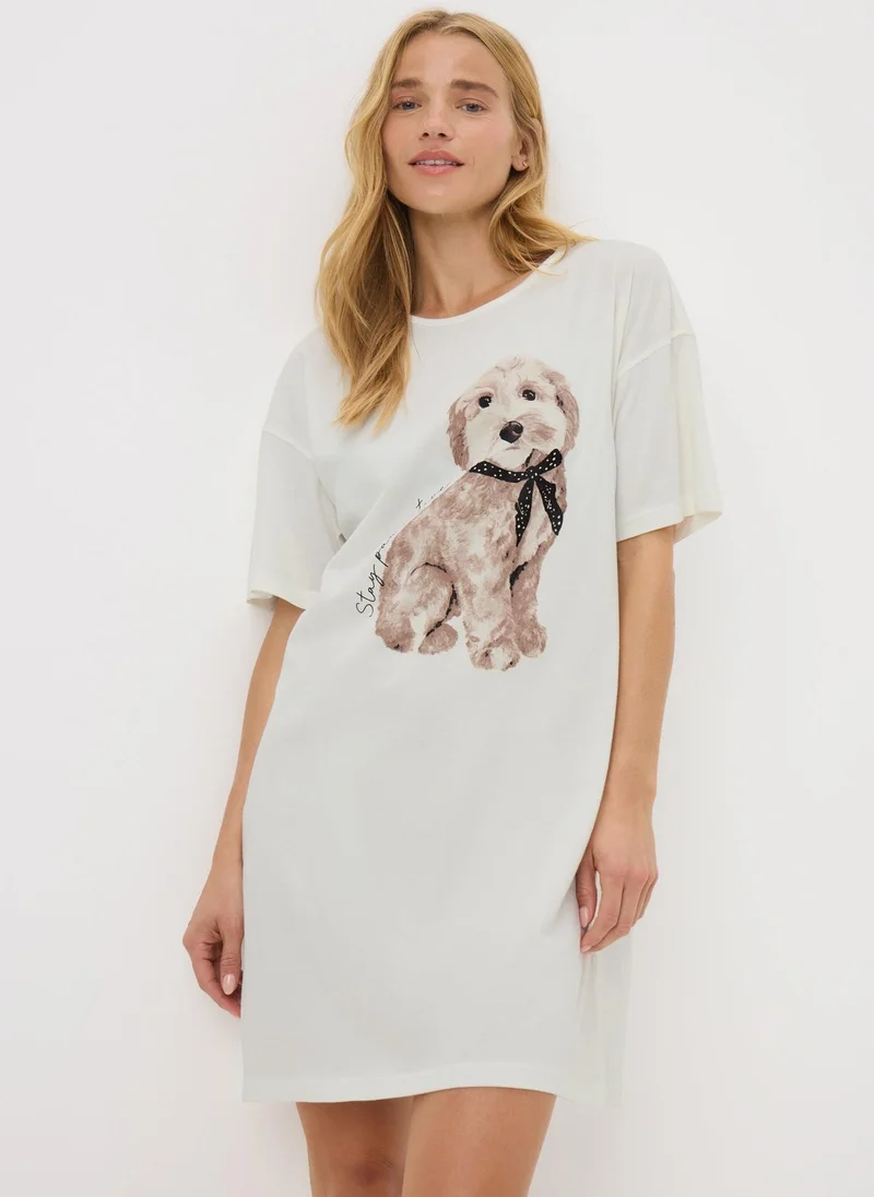 Matalan Cream Dog Nightie