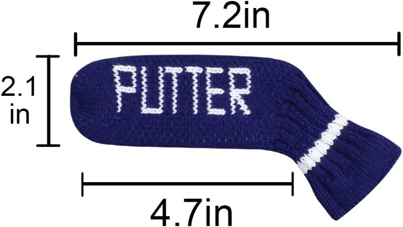 Scott Edward Blade Putter Cover Knitted, 1 Piece in Pack, Fits Golf Blade Putters Cute and Soft Double Sided Customization - Image 4