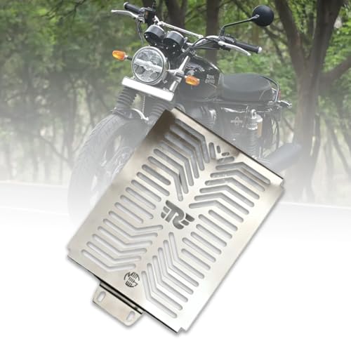 OBEROI'S TRADERS Stainless Steel Interceptor 650 / Continental GT 650 Bike Radiator Protector Grill/Cover Guard - Image 1