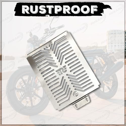 OBEROI'S TRADERS Stainless Steel Interceptor 650 / Continental GT 650 Bike Radiator Protector Grill/Cover Guard - Image 5