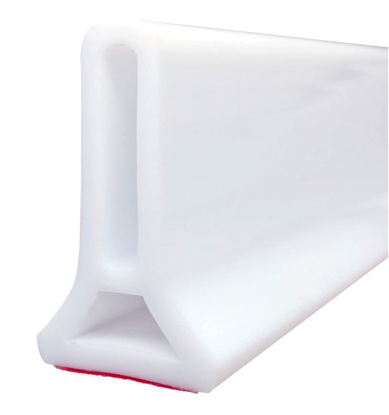 Ynotus 67Inch Collapsible Shower Threshold Water Dam 2"" High Shower Barrier Water Stopper 2"" Tall Shower Water Guard To Keep Water In Shower Dry And Wet Separation Bathroom Wheelchair Accessible 5.6Ft - Image 1