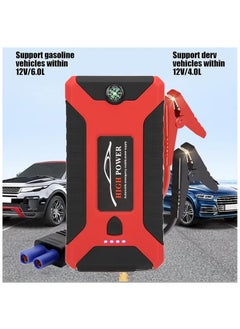High Power Car Starter, 20000mAh 12V Car Battery Amplifier Kit with Smart Display Jumper Cables for Up to 6-Liter Petrol and 4-Liter Diesel Engines, Portable Power Bank Charger with LED Flashlight  - Image 2