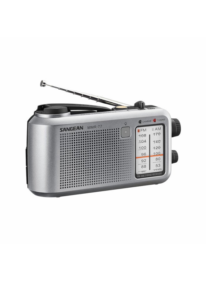 Sangean Mmr-77 Portable Hand Crank Generator Emergency Outdoor Dual Band Radio - Image 5