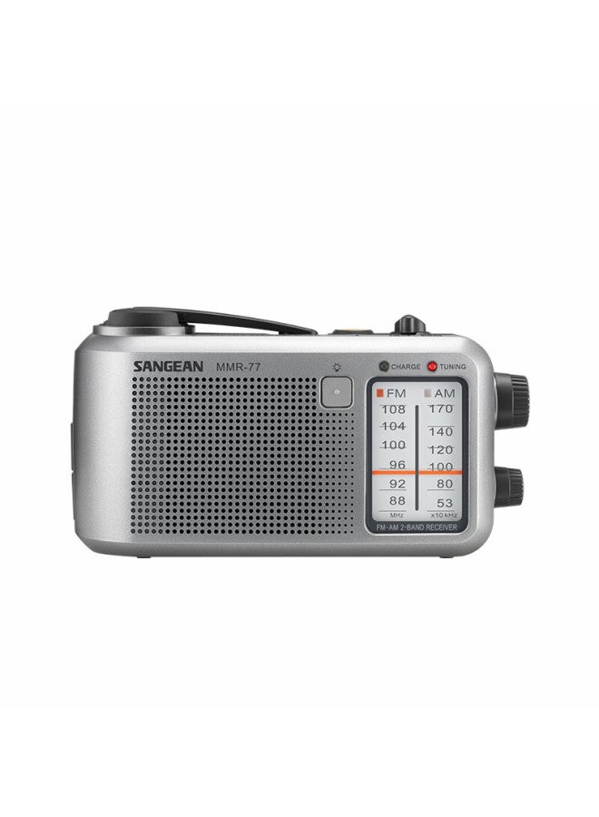 Sangean Mmr-77 Portable Hand Crank Generator Emergency Outdoor Dual Band Radio - Image 4