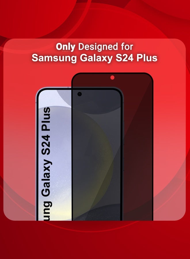 DUSALA Samsung Galaxy S24 Plus Privacy Screen Protector Anti-Bubble, Shock-Proof, High Durability Clear-1 - Image 4