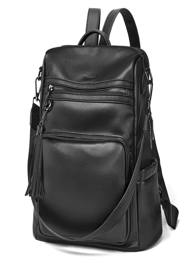 OPAGE Leather Backpack Purse for Women Fashion Tassel Ladies Shoulder Bags Designer Large Backpack Travel Bag - Image 1