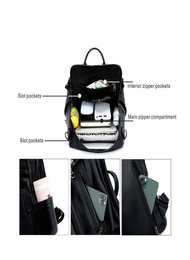 OPAGE Leather Backpack Purse for Women Fashion Tassel Ladies Shoulder Bags Designer Large Backpack Travel Bag - Image 5