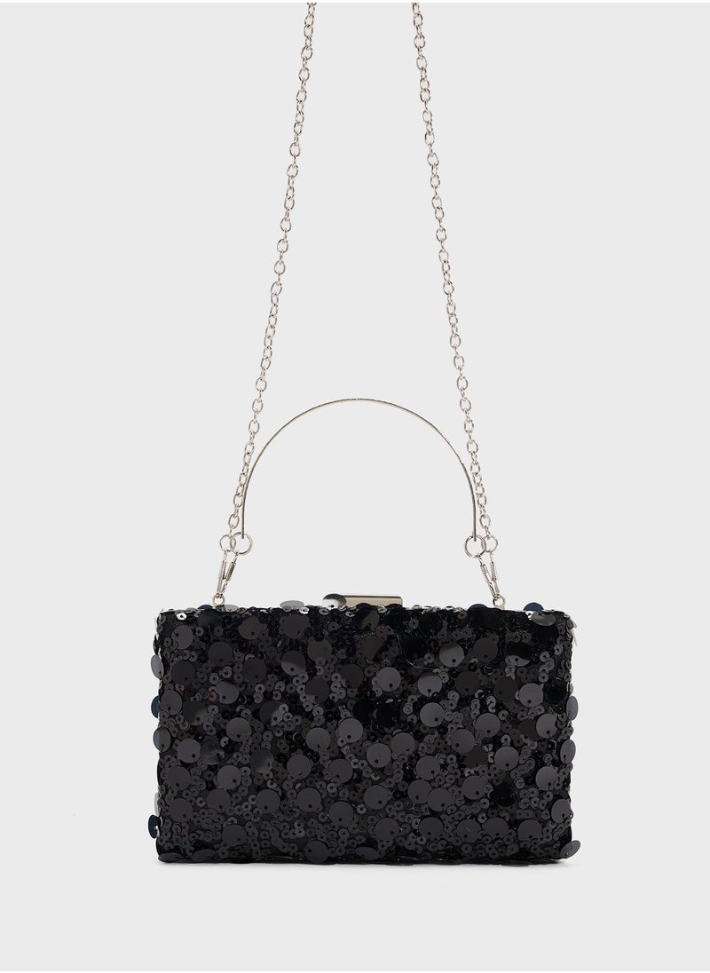 Ella Limited Edition Sequined Clutch Bag  - Image 1