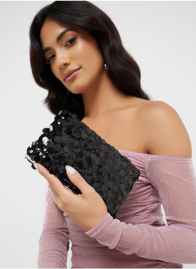 Ella Limited Edition - Sequined Clutch Bag - Image 1