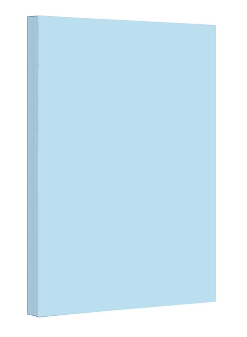 100-Piece A4 Size Bristol Card Blue 180gsm Thickness - Image 1