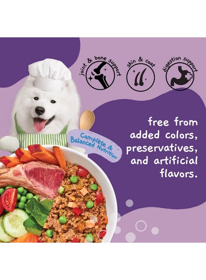 Moochie طعام الكلاب الرطب من MOOCHIE Home Cooked Superfood - Joint & Bone - لحم الضأن والبطاطا الحلوة والسبانخ - بدون نكهات صناعية أو مواد حافظة - 6 أكياس سعة 9 أونصة - Image 3