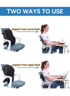 LEOKOR Lumbar Support Pillow, Back Support Pillow Suitable for Car, Computer, Gaming Chair, Ergonomic Memory Foam Orthopedic Backrest with Breathable 3D Mesh Cover and Adjustable Strap  - Image 5