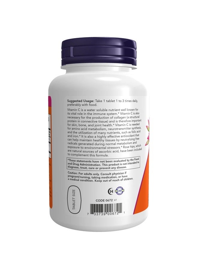 now Supplements, Vitamin C-500 with Rose Hips, Antioxidant Protection*, 250 Tablets - Image 3