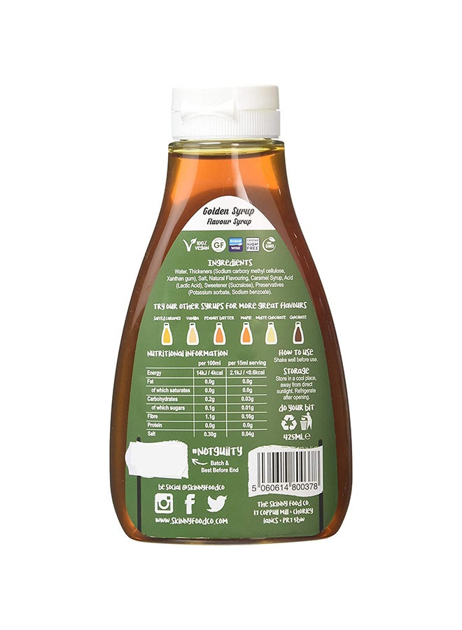 The Skinny Food Co. Zero Sugar Golden Syrup 425 Ml - Image 2