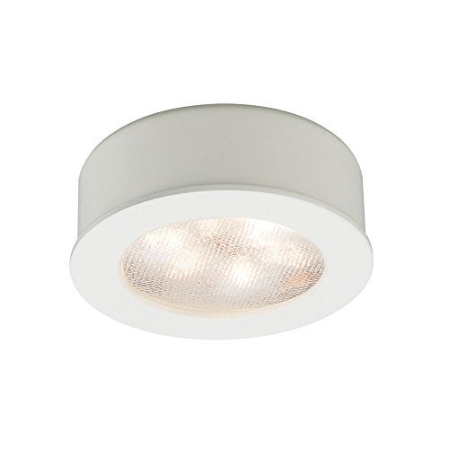 WAC Lighting HR-LED87-WT LED Round Button Lights, 3000K in White Finish - Image 1