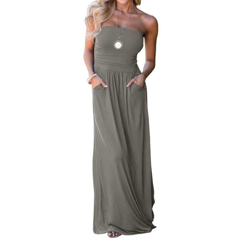 Waist Cinch Off Shoulder Dress - Image 3