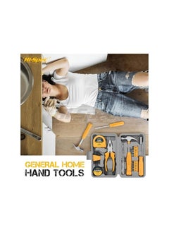 Hi-Spec Hi-Spec 24pc Yellow Household DIY Tool Set. Small Mini Tool Box Set of Starter Basic. Tools for Home & Office.  - Image 4