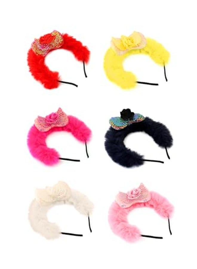 تشيميز أصفر ربطات شعر صفراء اللون للبنات، إكسسوارات شعر للأطفال، ربطات شعر للرضع، مجموعة من 6 قطع، ربطات شعر متعددة الألوان للبنات، ربطات رأس للأطفال، ربطات شعر للأطفال والرضع. - Image 4