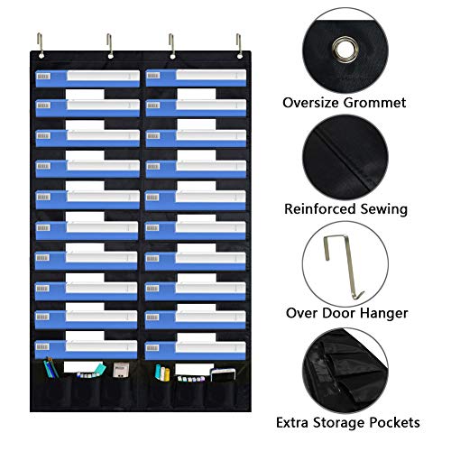Eamay Hanging File Folder Organizer Wall Mounted - 20 Pockets and 6 Learning Tool Wall File Folders, Office Supplies File Document Organizer Holder Pocket Chart for Offices, Classroom or Home - Image 5