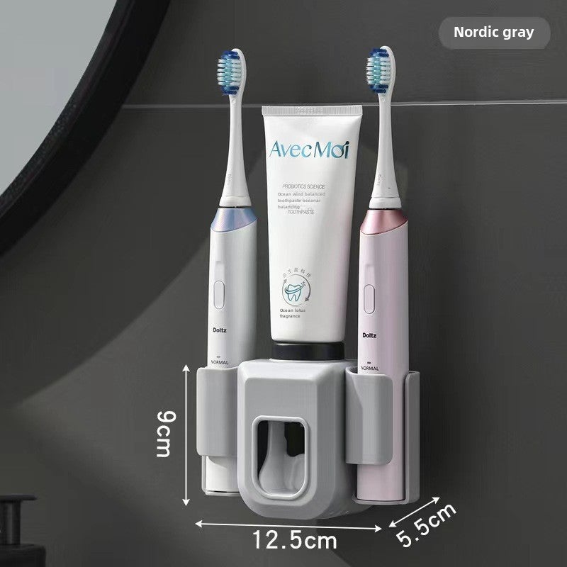 Automatic Toothpaste Dispenser Wall-Mount Set 7015 [gray]] 