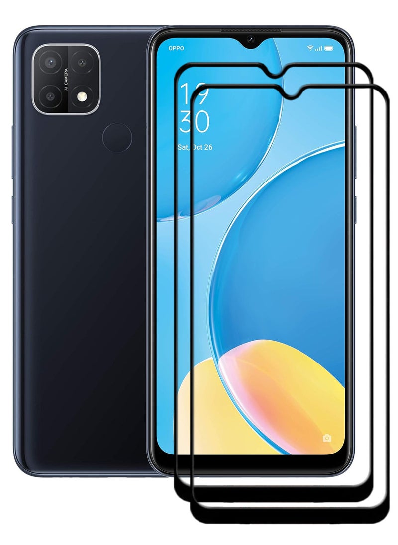 ACLIX 2 Pieces Antistatic ESD Dustproof Premium Quality High Definition Tempered Glass Screen Protector Designed For Oppo A15 - Image 1