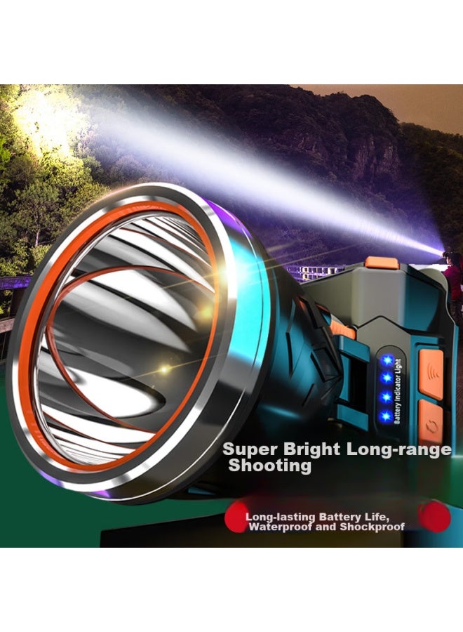 Shenyu Motion Sensor Headlamp With High Brightness, Long Battery Life, Rechargeable Lithium Battery, Fishing Lamp, Head-mounted Mining Lamp, Emergency Lighting Lamp - Image 1