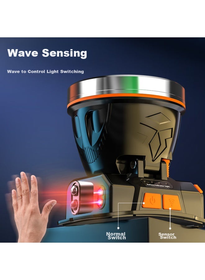 Shenyu Motion Sensor Headlamp With High Brightness, Long Battery Life, Rechargeable Lithium Battery, Fishing Lamp, Head-mounted Mining Lamp, Emergency Lighting Lamp - Image 5