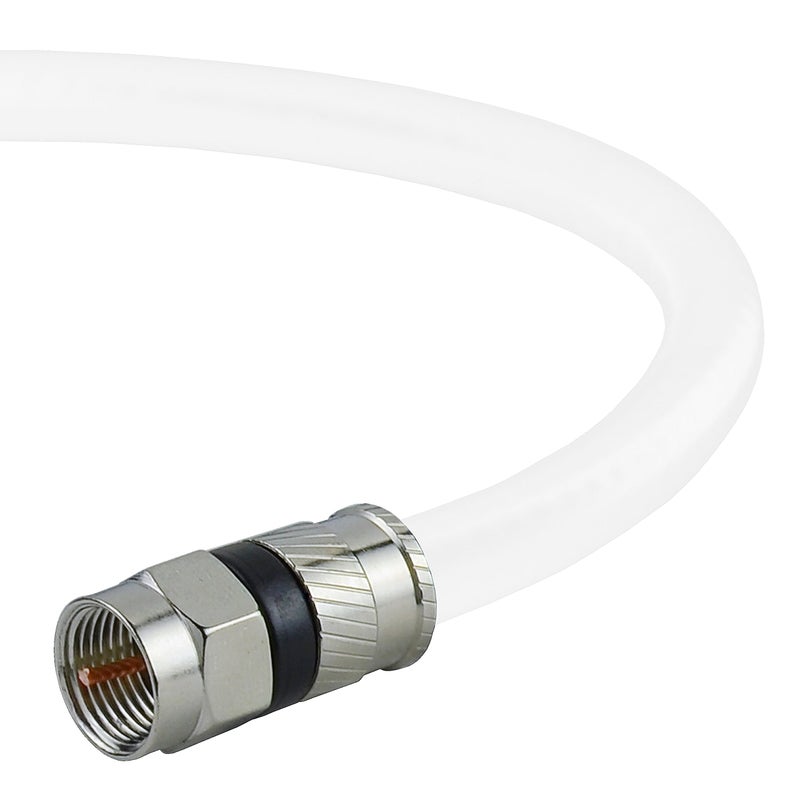 Mediabridge Coaxial Patch Cable (15 ft) Triple-Shielded, in-Wall Rated RG6 Cable with Compression Connectors - Image 4