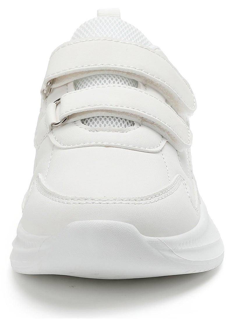 Sky View Boys Girls Sneakers Hook and Loop Kids Sports Shoes Unisex Lightweight Breathable Athletic Running Tennis Fitness School Shoes for Toddler/Little Kid/Big Kid White  - Image 3