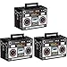 Sumind Novelty Boom Favor Boxes 80s Boombox Decorations 1980s Theme Decorations Boom Box Party Favors Hip Hop Party Prop Radio Decor for Retro Hip Hop Theme Party3 Pieces - Image 2