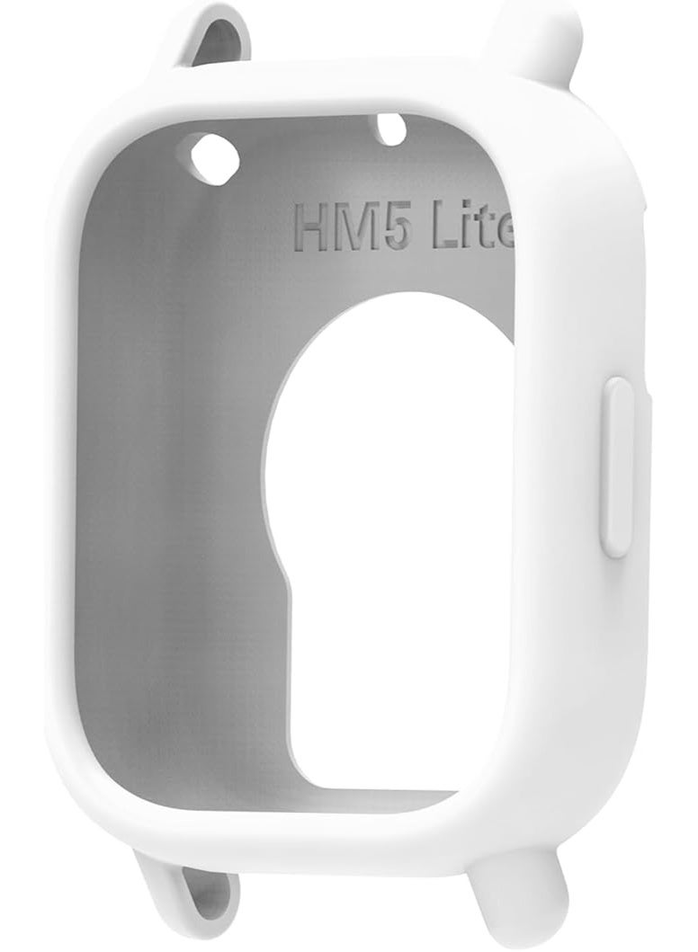 غطاء سيليكون ناعم لساعة REDMI Watch 5 Lite، جراب واقٍ مجوف خفيف الوزن للغاية، مزخرف لساعة REDMI Watch 5 Lite (أبيض) - Image 1