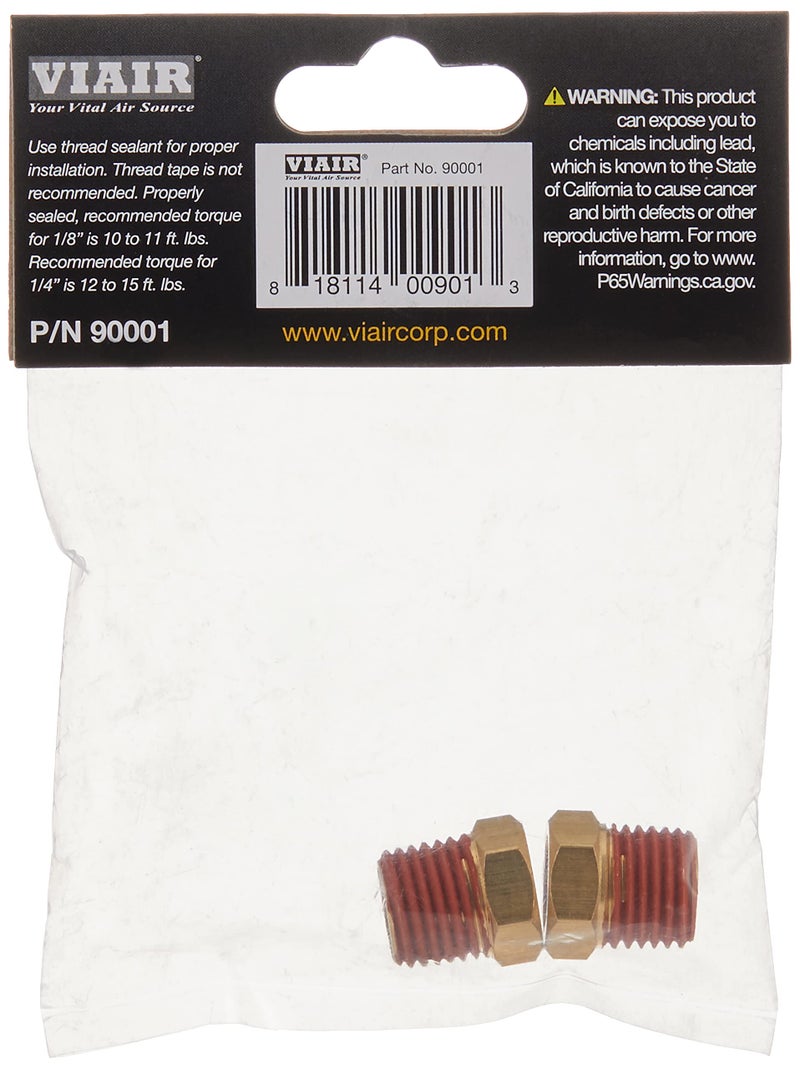 Viair 90001 18 Female BSP  14 Male NPT Adaptor  2 Piece - Image 3