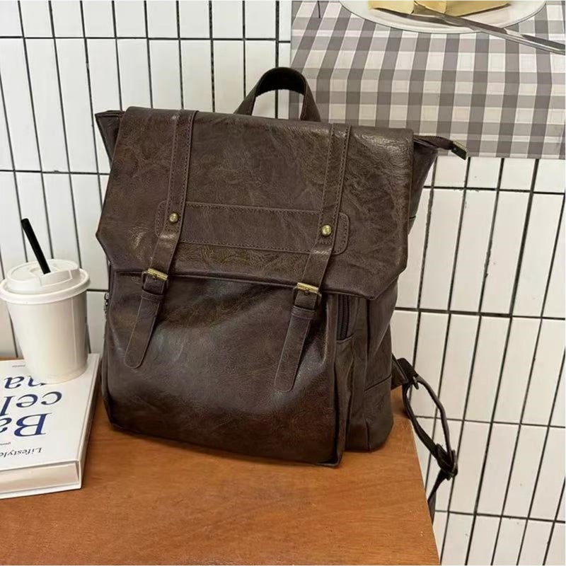 Japanese JK School Style Backpack, Retro Cambridge Bag for University Students - Image 1