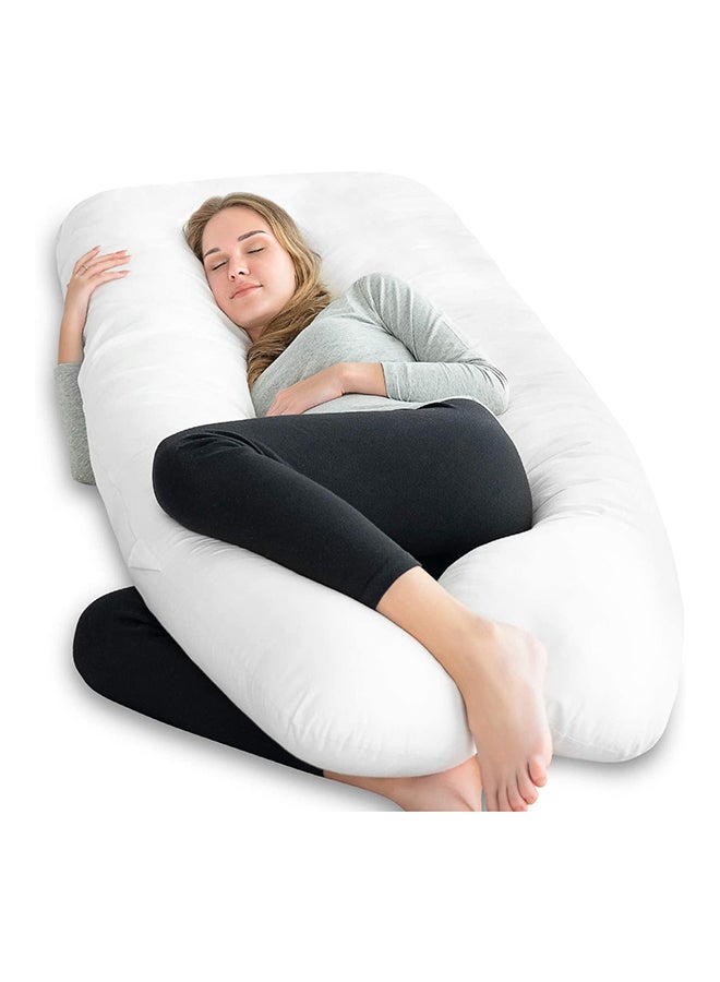 Unique Design Multifunctional Comfortable Cotton Maternity Pillow - White Cotton White 120 x 80cm - Image 2