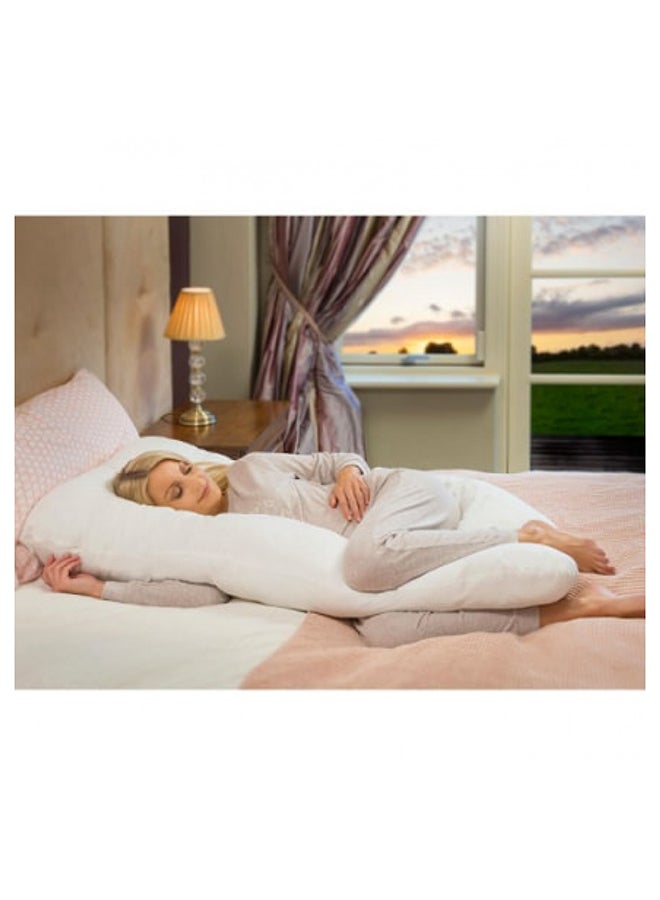 Unique Design Multifunctional Comfortable Cotton Maternity Pillow - White Cotton White 120 x 80cm - Image 5