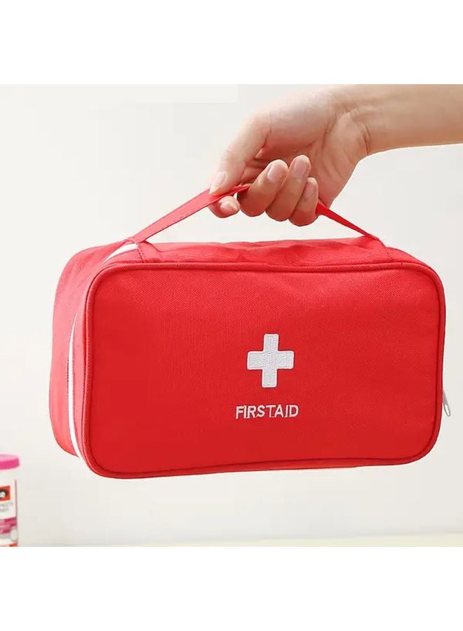 Red Oxford Cloth Portable Emergency Survival Bag Empty Medicine Storage Pouch for Travel Outdoor Sport Camping Hand Washable - Image 2