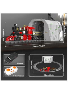 mould king 12030 Train Building  Toy ,Steam Locomotive Building Blocks Set, Remote Control Train with Motors and Tracks,toys-and-games/building-toys，children's toys (977 PCS)  - Image 3