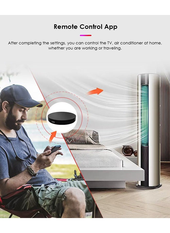 ماركة غير محددة - جهاز تحكم عن بُعد ذكي للتحكم الصوتي Wifi، تحكم صوتي عالمي بالأشعة تحت الحمراء مناسب للحياة الذكية تويا أليكسا ياندكس أليس جوجل هوم سيري وتلفزيون التكييف وغيرها من أجهزة التحكم المنزلية الذكية - Image 1