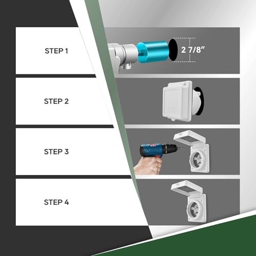 RVGUARD RV Power Inlet 30 Amp, 30 Amp Shore Power Inlet with Twist Lock, NEMA L5-30P RV Plug with Copper Pins and Stainless Steel Screws, White - Image 4