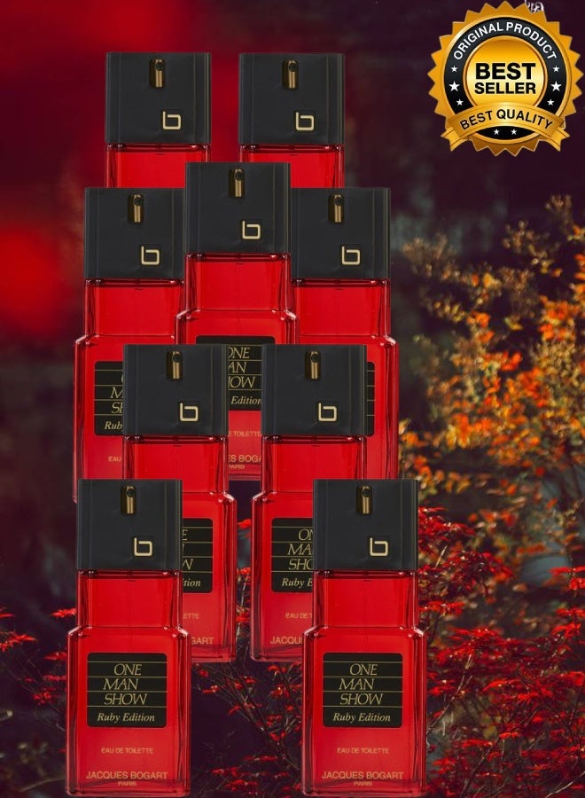 Jacques Bogart 9 Pieces One Man Show Ruby Edition Perfume 100ML - Image 1