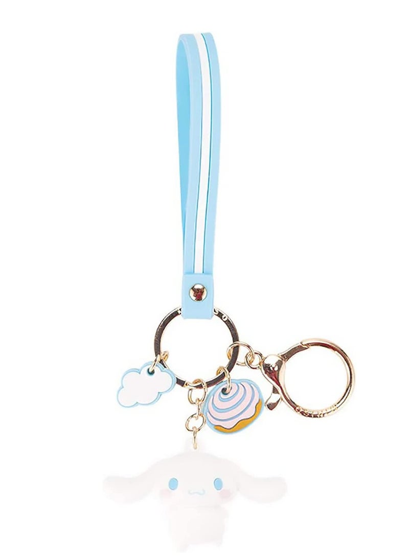 Excefore Cartoon Keychain Premium Cute Kawaii Accessories Anime Keyring, Key Purse Handbag Charms Pendant Cute Car Key Chain Creative Gift for Women, Blue - Image 1