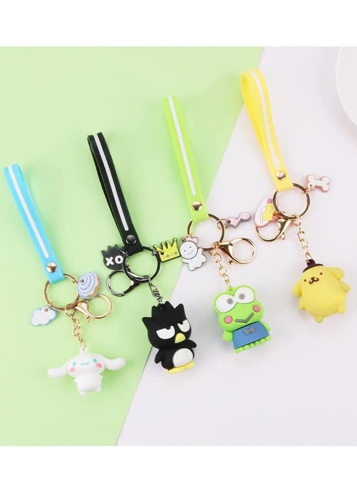 Excefore Cartoon Keychain Premium Cute Kawaii Accessories Anime Keyring, Key Purse Handbag Charms Pendant Cute Car Key Chain Creative Gift for Women, Blue - Image 2