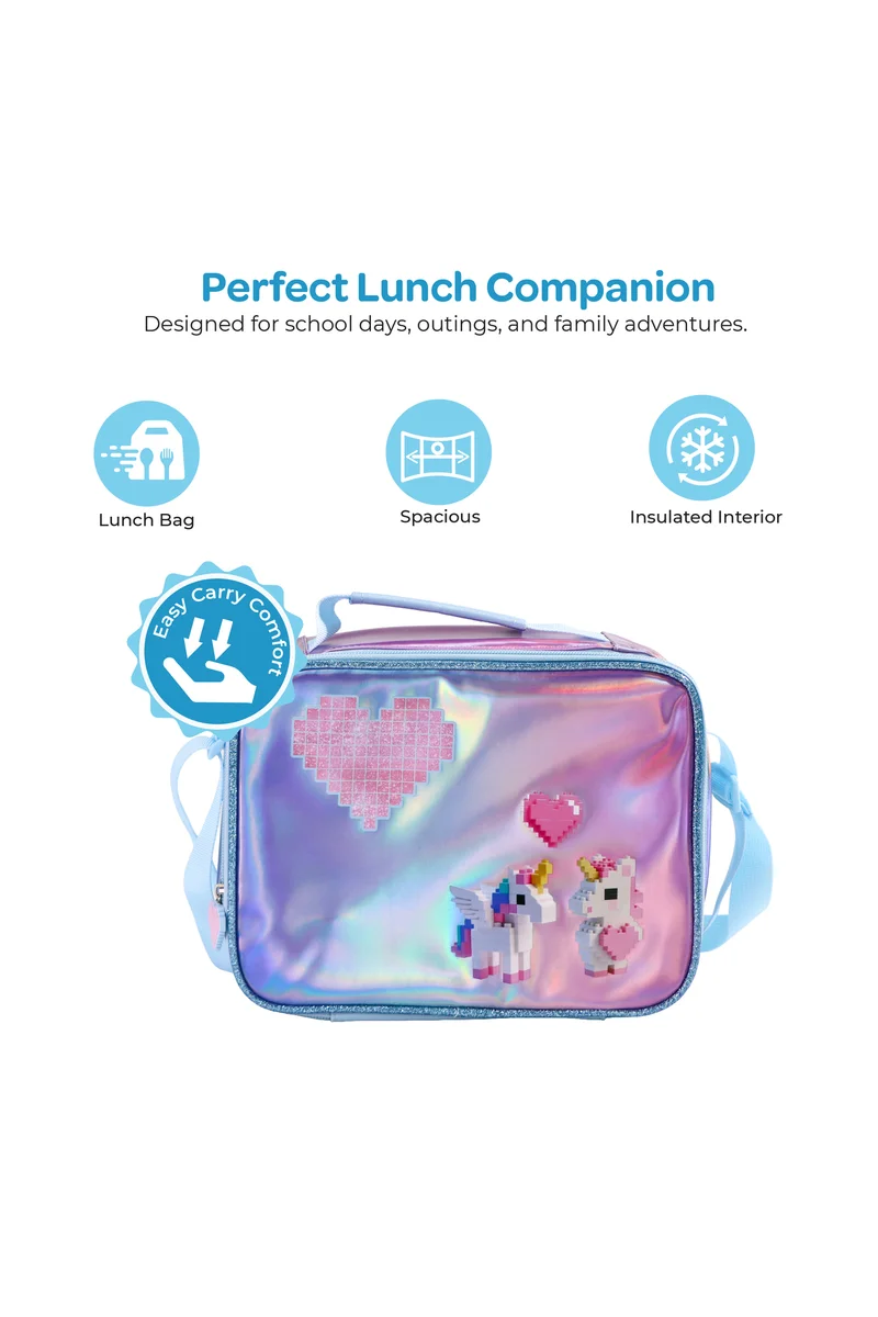 مون MOON Kids Insulated Lunch Bag – Leakproof Thermal Lunch Box for Boys & Girls | Durable, Lightweight & Easy-Clean | Perfect for School, Daycare & Outdoor Use