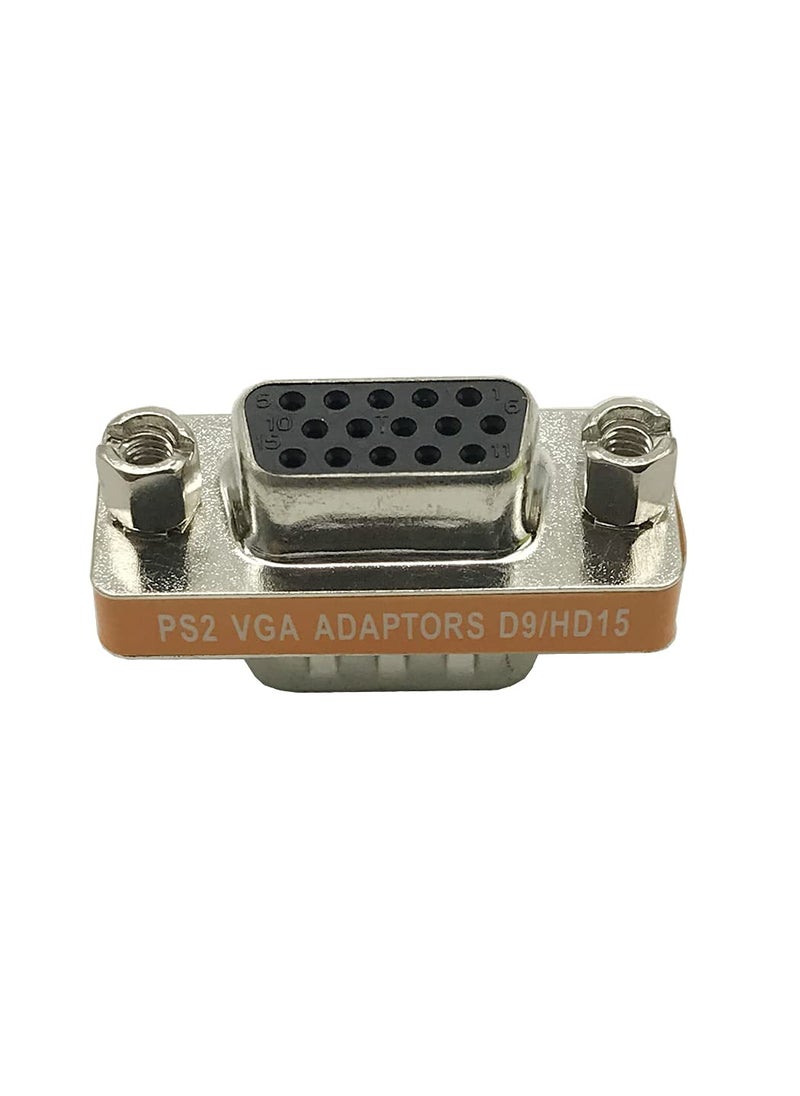 Seadream Seadream DB9 9 Pin Male to HD15 HDD15 15 Pin Female, Male to Female M/F Molded CGA/VGA Video Adapter Gender Changer Coupler  - Image 2