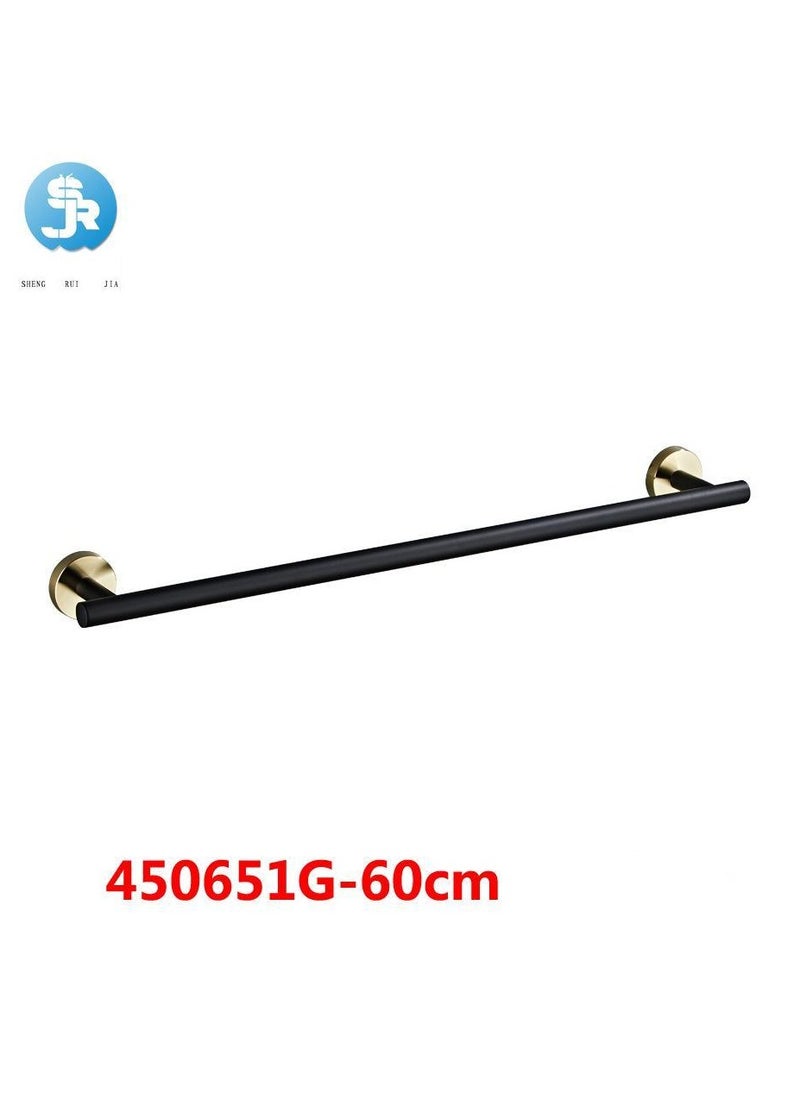 Loquat Sanruijia Bathroom 304 Stainless Steel Towel Bar(Black Gold Single PoleGiven the provided instructions) 